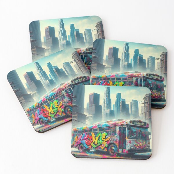 Item preview, Escritores de Los Ángeles, Graff Bus designed and sold by RapTops.