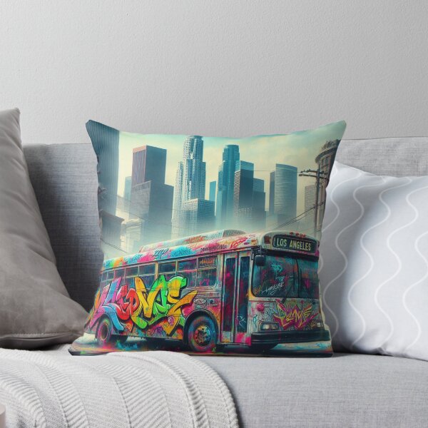 Aperçu de l'œuvre Écrivains de Los Angeles, Graff Bus créée et vendue par RapTops.