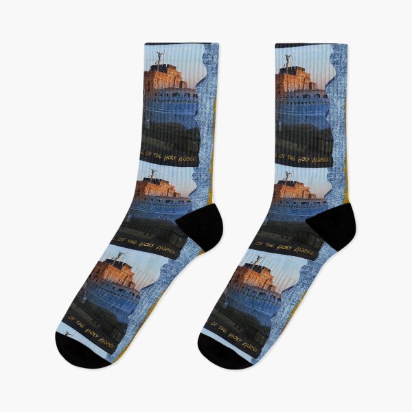 Item preview, Castle of the Holy Angel (Castel Sant'Angelo), Rome Italy (by ACCI) Archangel Michael designed and sold by VanyssaGraphics.