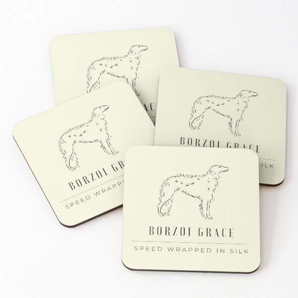 Item preview, Borzoi Grace Speed wrapped in silk - Borzoi Russian Hound Style designed and sold by Sleek Sketch Studio.