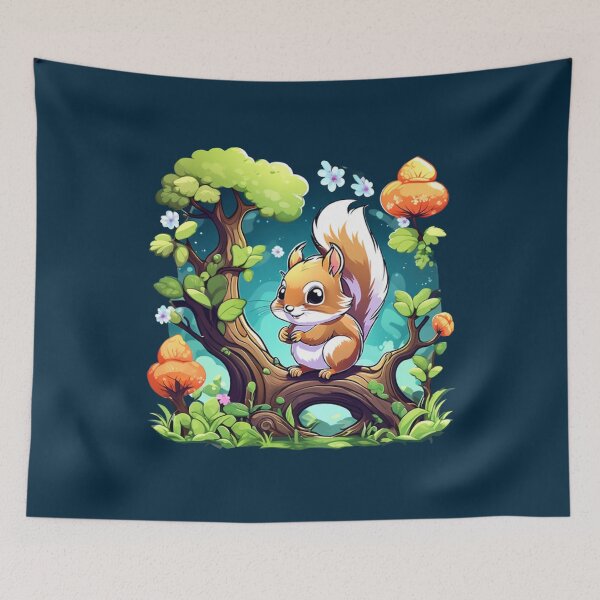 Item preview, Cute Squirrel in Forest designed and sold by UBdesign.