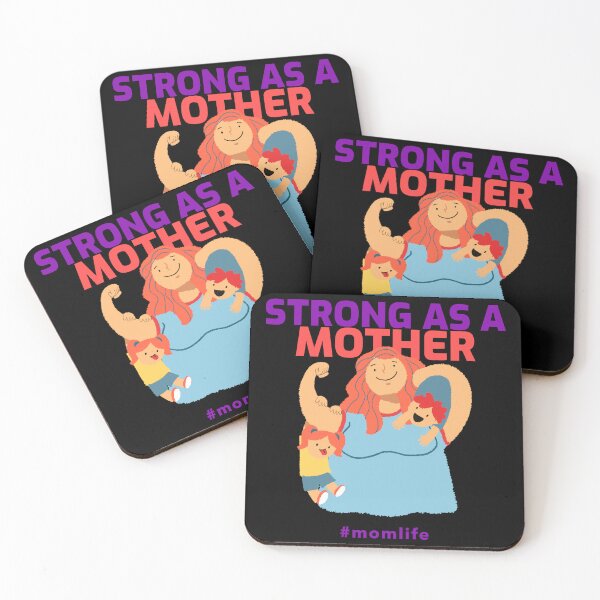 Item preview, Strong as a Mother Badass Mom Cute Mom Strong Mom Kids designed and sold by StudioTVDinners.