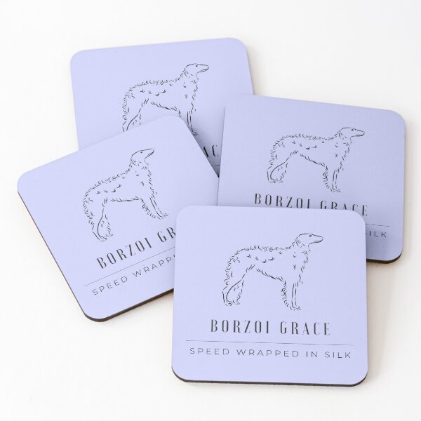 Item preview, Borzoi Grace Speed wrapped in silk - Borzoi Russian Hound Style designed and sold by Sleek Sketch Studio.