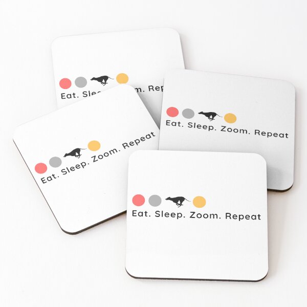 Item preview, Greyhound style: Eat, sleep, zoom, repeat designed and sold by Sleek Sketch Studio.