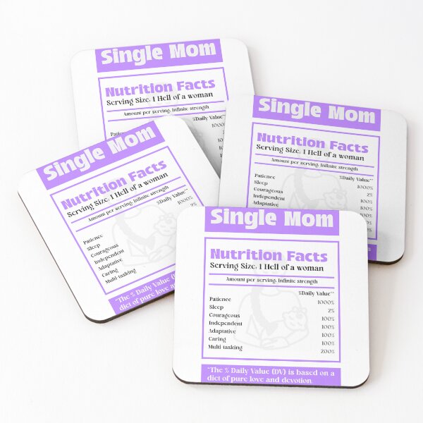Item preview, Single Mom Nutrition Facts Being a Single Mom Badass Single Mom  designed and sold by StudioTVDinners.