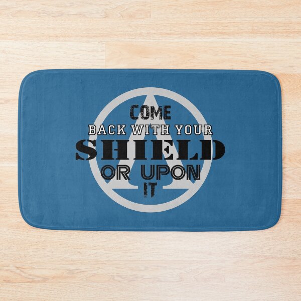 Item preview, COME BACK WITH YOUR SHIELD OR UPON IT - Warrior quotes to inspire the spirit of victory designed and sold by VugArtShop.