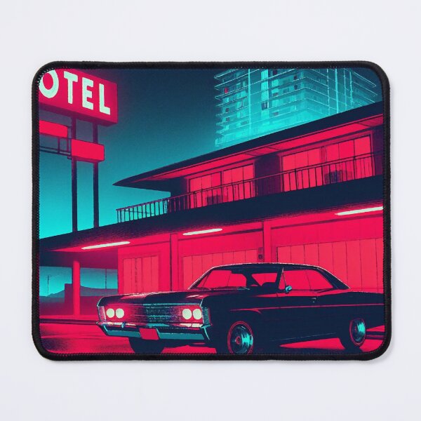 Item preview, Neo noir Sedan and Night Motel [neon noir aesthetic] designed and sold by RESToRAPTOR.