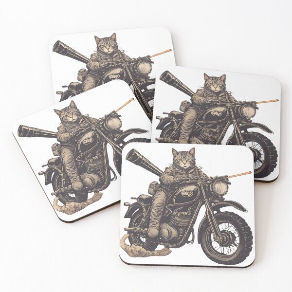 Item preview, Cat on the motorbike designed and sold by MarkPicasso.