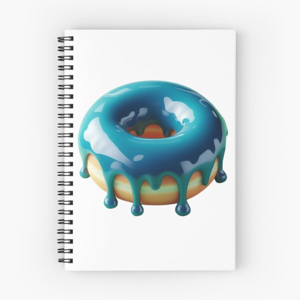 Item preview, Donut azul brillante designed and sold by AIExpressive.