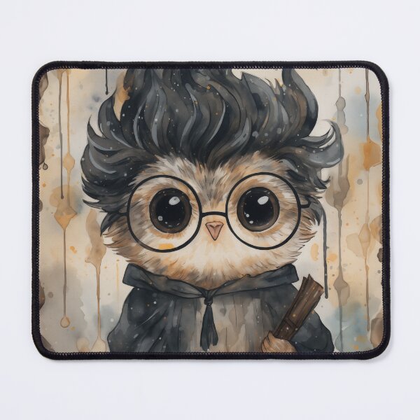 Item preview, Owl wizard painting  designed and sold by WarmHeartedArt.
