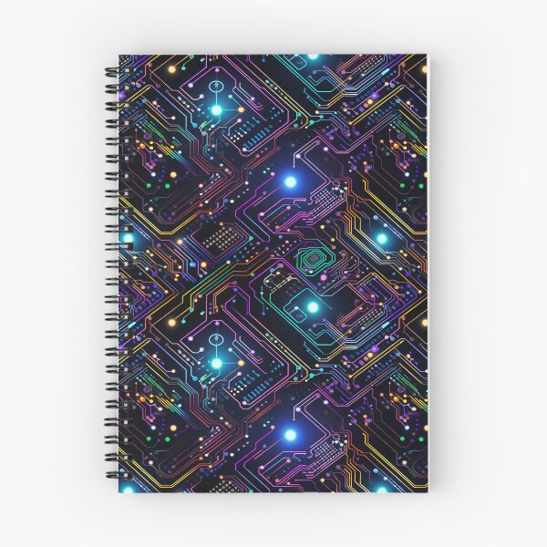 Item preview, Rainbow Circuit Board Technology Electronic Pattern  designed and sold by NikkofTime.