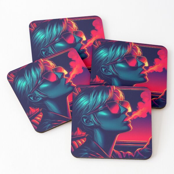 Item preview, Neon Smoky Night Girl [neo noir aesthetic] designed and sold by RESToRAPTOR.