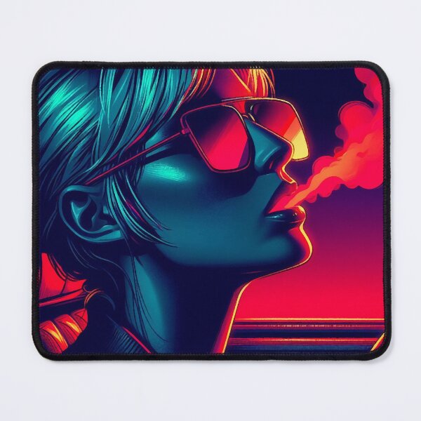 Item preview, Neon Smoky Night Girl [neo noir aesthetic] designed and sold by RESToRAPTOR.