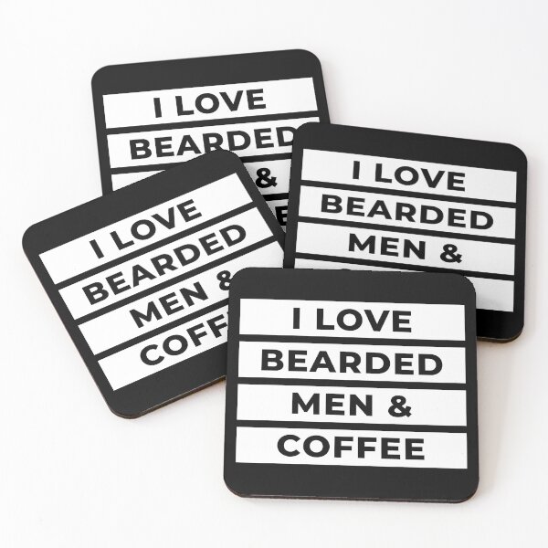 Item preview, I Love Bearded Men & Coffee T-Shirt designed and sold by Turie.