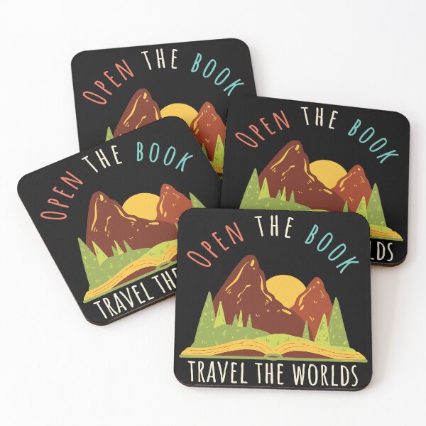 Item preview, Open The Book. Travel The Worlds.  designed and sold by slicksquid.