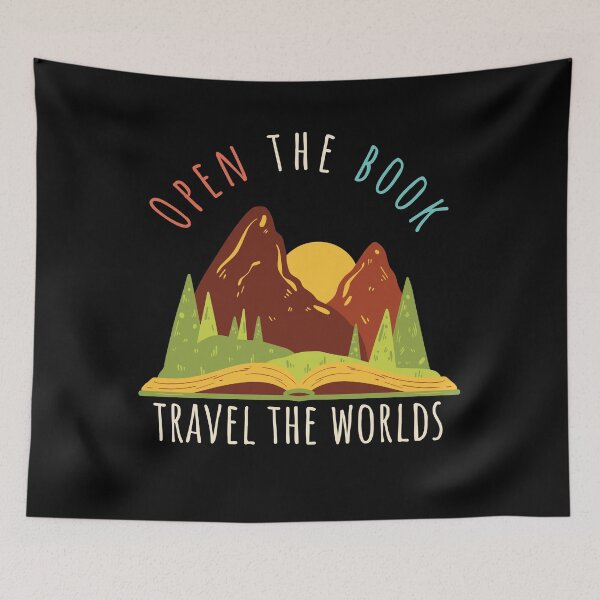 Item preview, Open The Book. Travel The Worlds. designed and sold by slicksquid.