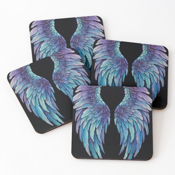 Item preview, Divine Angel wings in blues and purples. designed and sold by ArtbyJanineTate.
