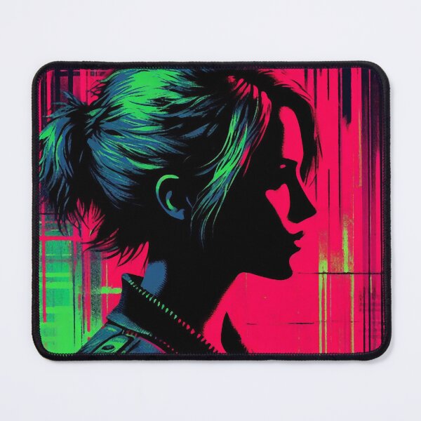 Item preview, Neon Girl Portrait [neo noir aesthetic] designed and sold by RESToRAPTOR.
