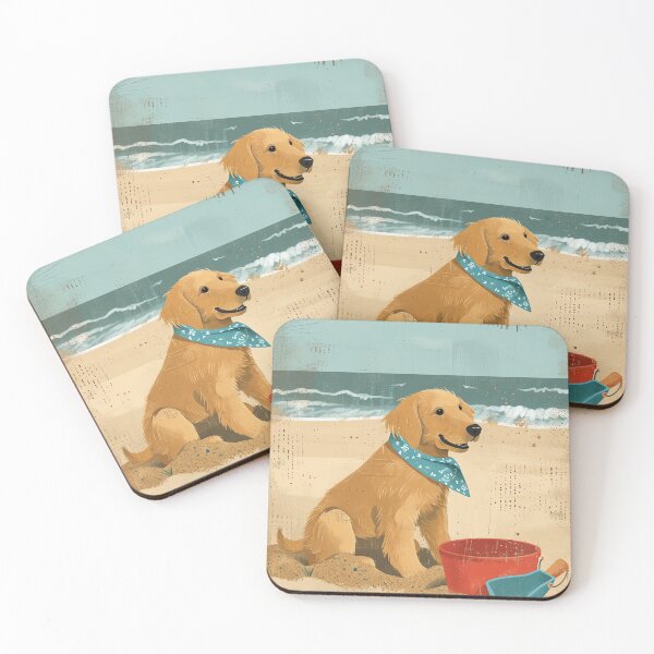 Item preview, Happy Digging Golden Retriever designed and sold by cute-animals99.