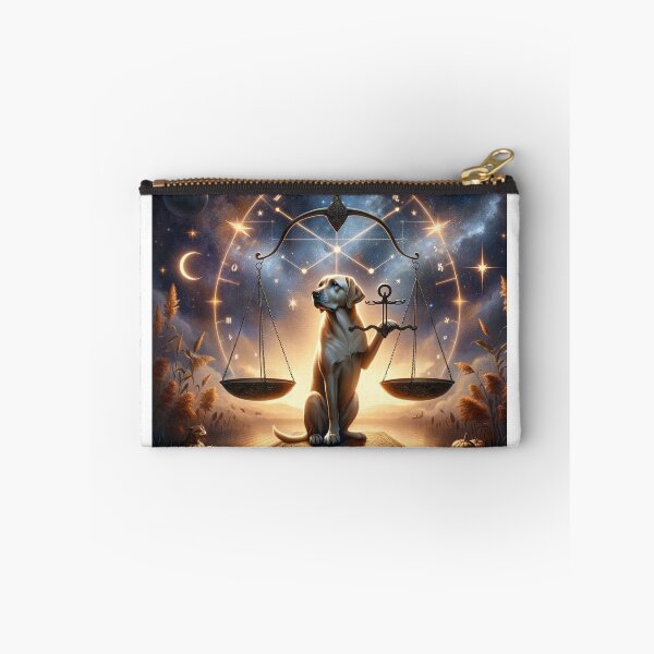 Item preview, Libra: Cosmic Canine of Harmony designed and sold by ZodiBlend.