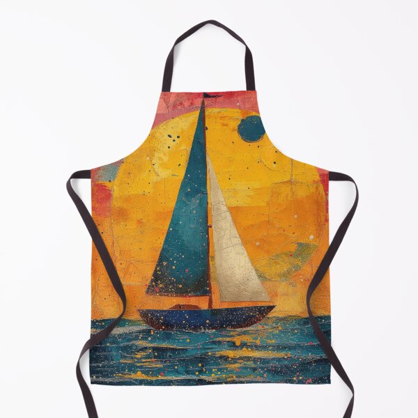 Item preview, Sailboat Sea Maritime Moon Ocean Nautical designed and sold by ArtHouseNiklas.
