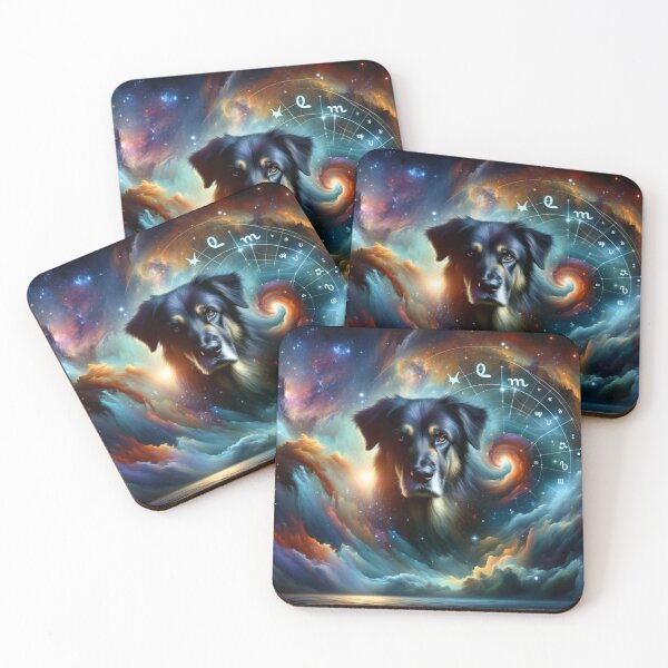 Item preview, Scorpio: Cosmic Canine of Intensity designed and sold by ZodiBlend.