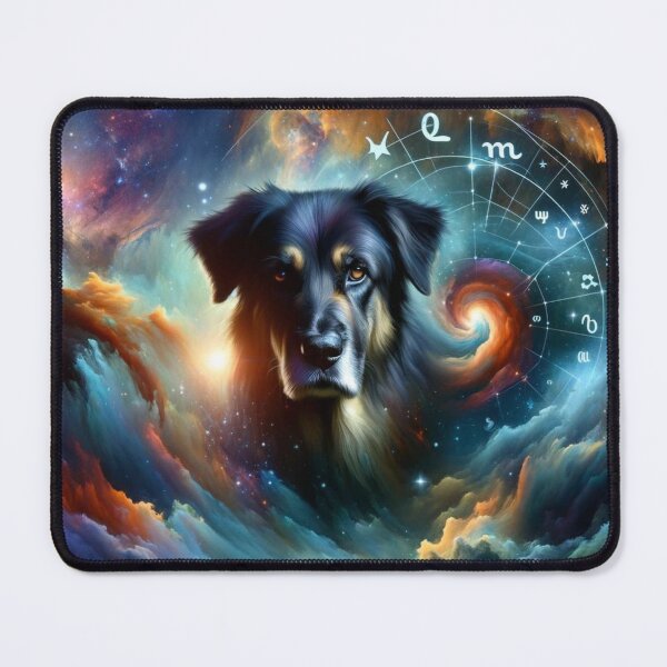 Item preview, Scorpio: Cosmic Canine of Intensity designed and sold by ZodiBlend.