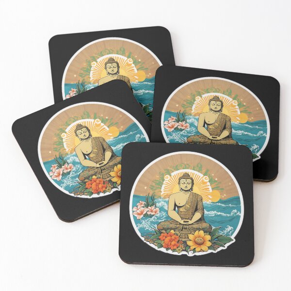 Item preview, Peaceful Buddha on a Hawaiian Beach with Ocean Waves designed and sold by NautiChic.