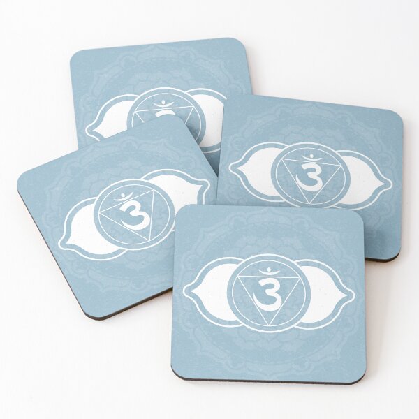 Item preview, Third Eye Chakra Mandala - Sky + Snow designed and sold by Irene Estelle.