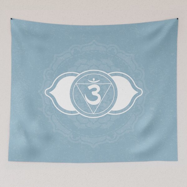 Item preview, Third Eye Chakra Mandala - Sky + Snow designed and sold by Irene Estelle.