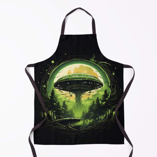 Item preview, UFO landing in the forest designed and sold by MarvinLiba.