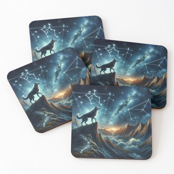 Item preview, Capricorn: Cosmic Canine of Power designed and sold by ZodiBlend.