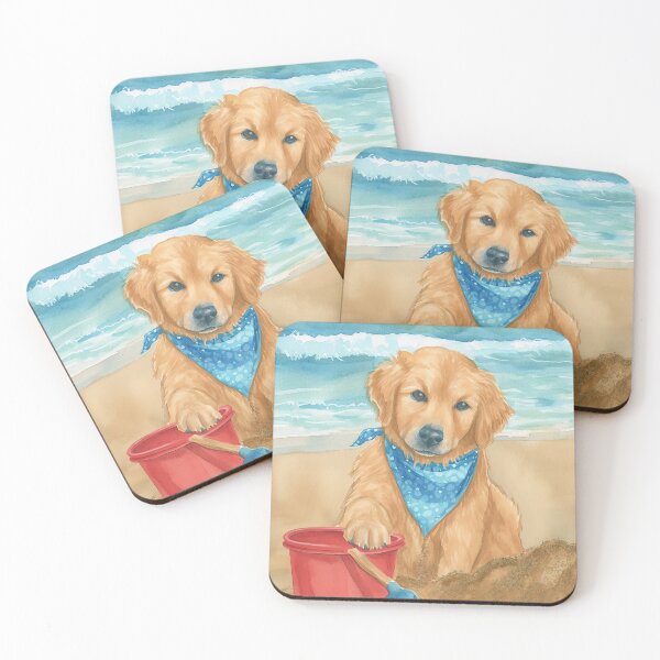 Item preview, Joyful Beach Pup designed and sold by cute-animals99.