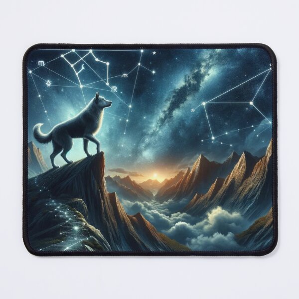 Item preview, Capricorn: Cosmic Canine of Power designed and sold by ZodiBlend.