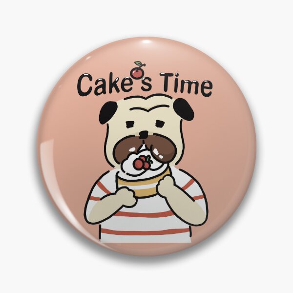 Item preview,  cartoon pug for pug lover and cake lover designed and sold by LittleAdong.