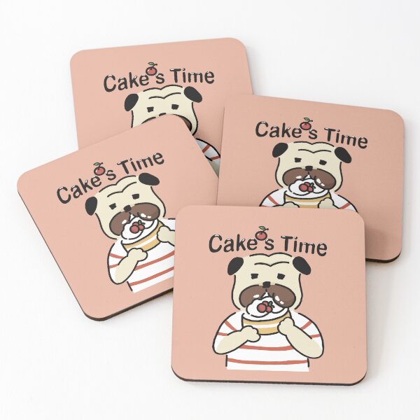 Item preview,  cartoon pug for pug lover and cake lover designed and sold by LittleAdong.