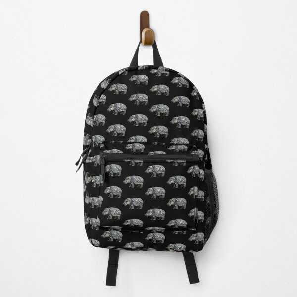 Item preview, Grayscale Pebble Hippopotamus designed and sold by MachineDesigned.