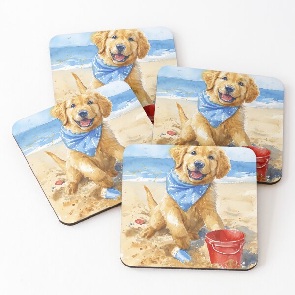 Item preview, Happy Beach Dog designed and sold by cute-animals99.