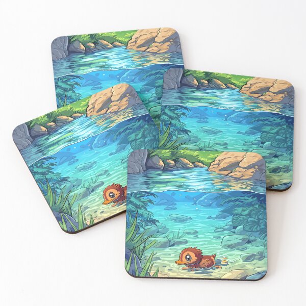 Item preview, Friendly Platypus Creek designed and sold by cute-animals99.