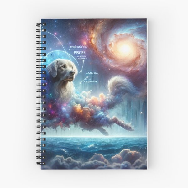 Item preview, Pisces: Cosmic Canine of Dreams designed and sold by ZodiBlend.