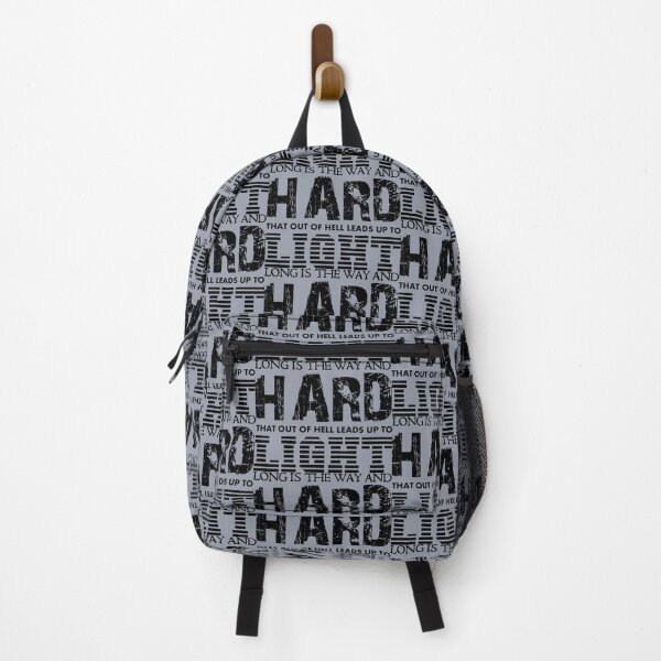 Item preview, LONG IS THE WAY AND HARD, THAT OUT OF HELL LEADS UP TO LIGHT - Warrior quotes to inspire the spirit of victory designed and sold by VugArtShop.