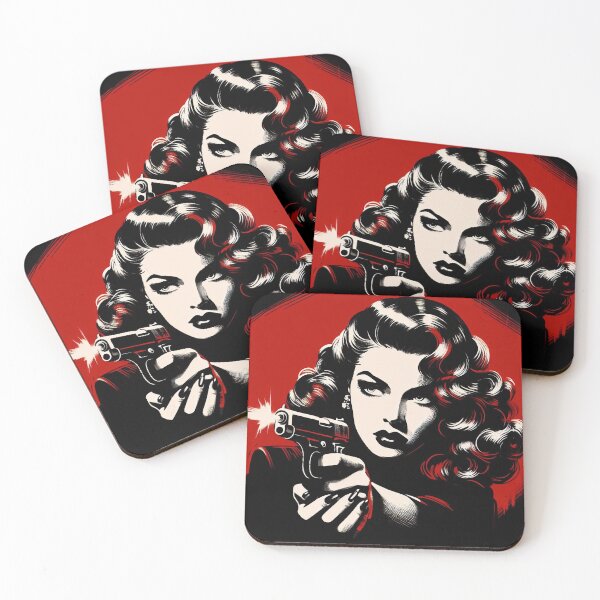 Item preview, Femme Fatale Red and Black [Noir aesthetic] designed and sold by RESToRAPTOR.
