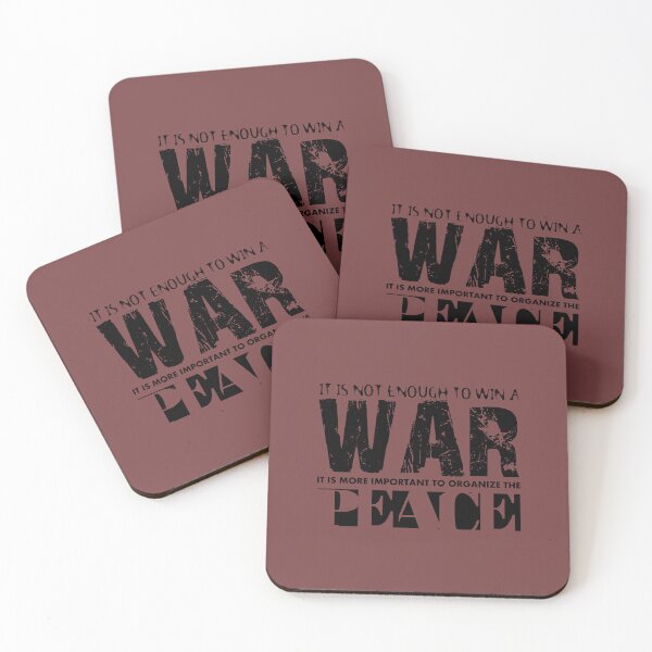 Item preview, IT IS NOT ENOUGH TO WIN A WAR, IT IS MORE IMPORTANT TO ORGANIZE THE PEACE - Warrior quotes to inspire the spirit of victory designed and sold by VugArtShop.