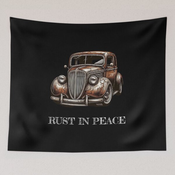 Item preview, Rust in Peace designed and sold by HeadTurningArt.