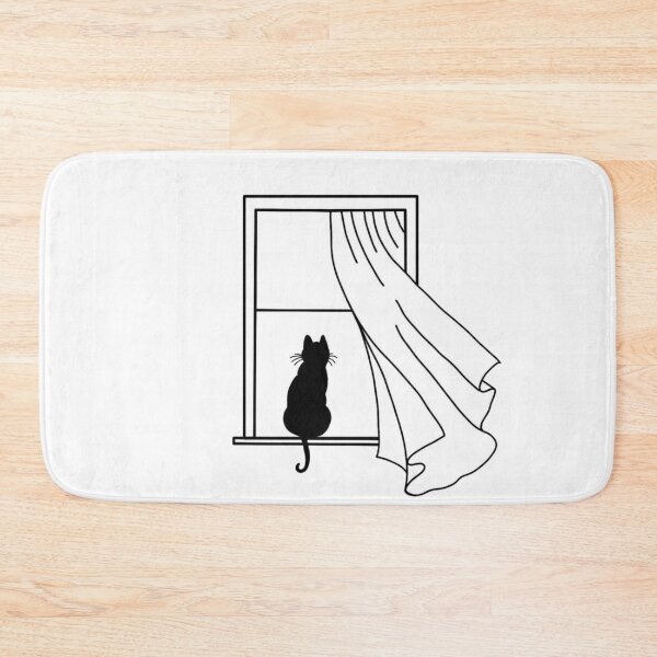Item preview, cat on the window designed and sold by BashPIXIE.