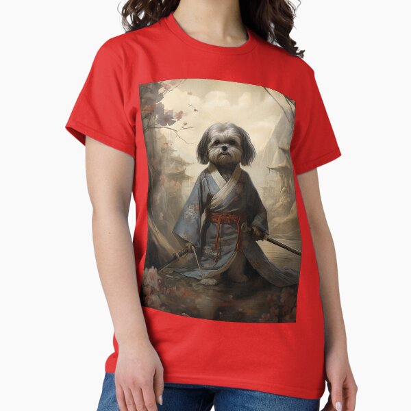 松田ペット×SIIILON】T-shirt / W Shih Tzu