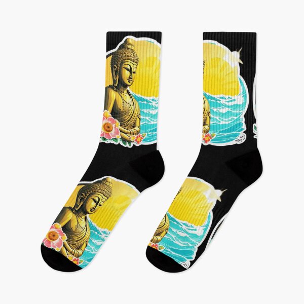 Item preview, Meditating Buddha on a Hawaiian Beach with Ocean Waves designed and sold by NautiChic.
