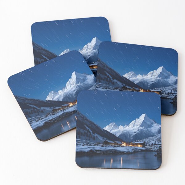 Item preview, Atmospheric Northern Alps at Night, Timelapse, Falling Star, Starry Sky designed and sold by CreatureHouse95.