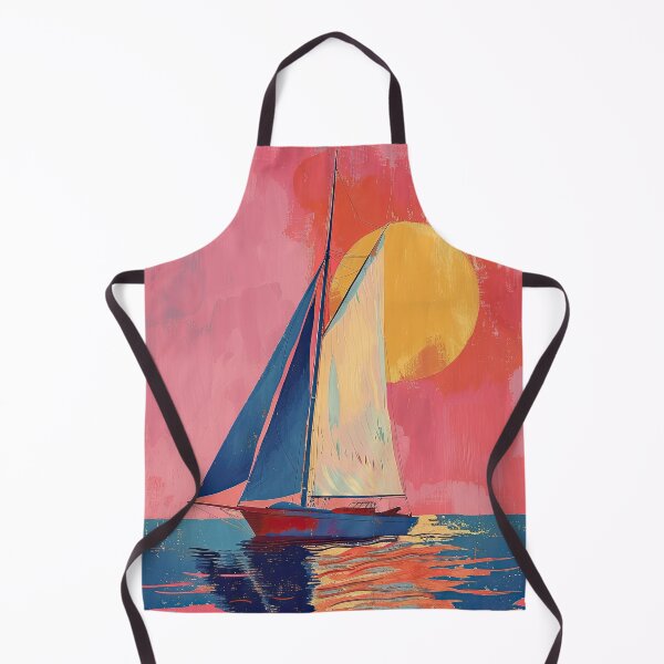 Item preview, Sailboat Sea Maritime Moon Ocean Nautical designed and sold by ArtHouseNiklas.