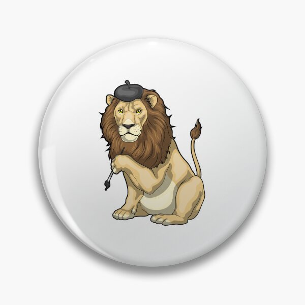Item preview, Lion Painter Paint brush Painting designed and sold by Snabdesign84.